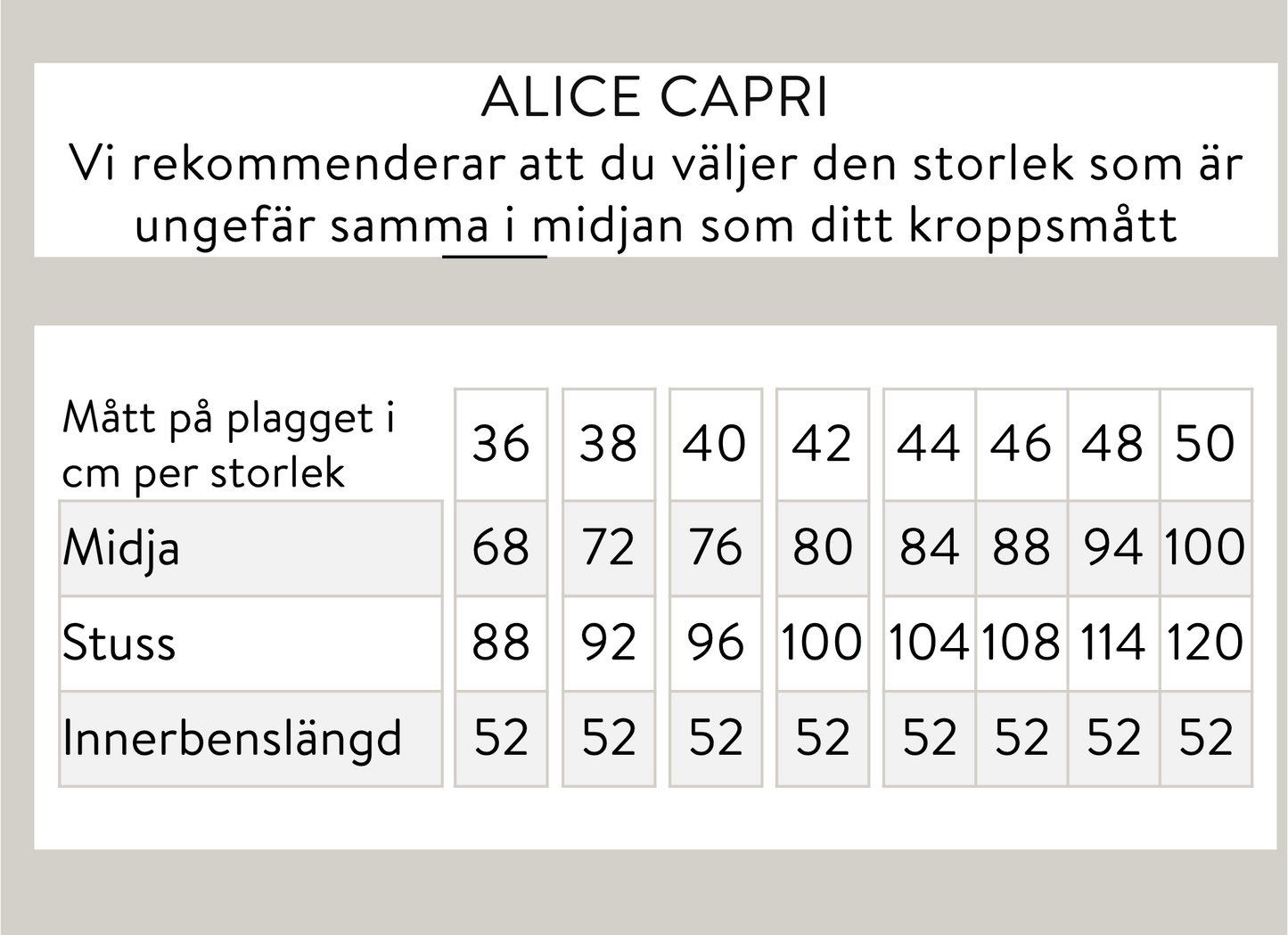 Alice capribyxor - Svart