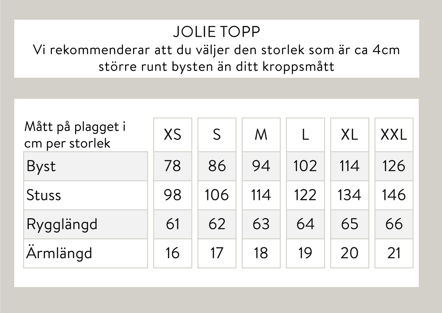 Jolie topp - Mörkbrun
