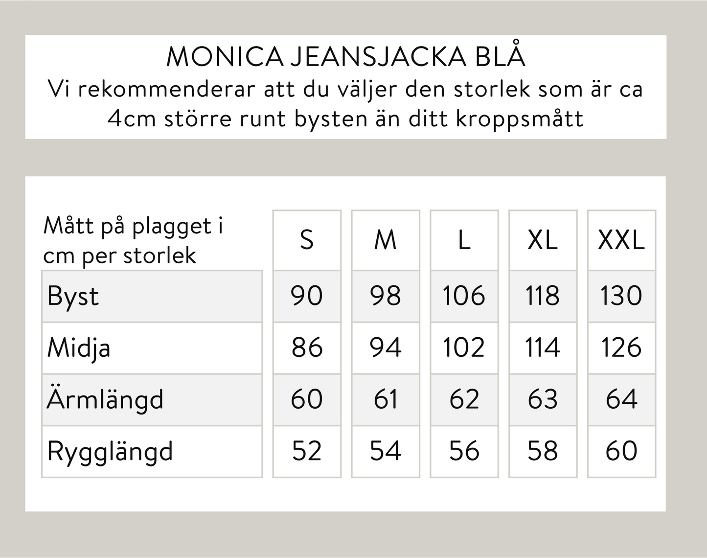 Monica jeansjacka - Blå