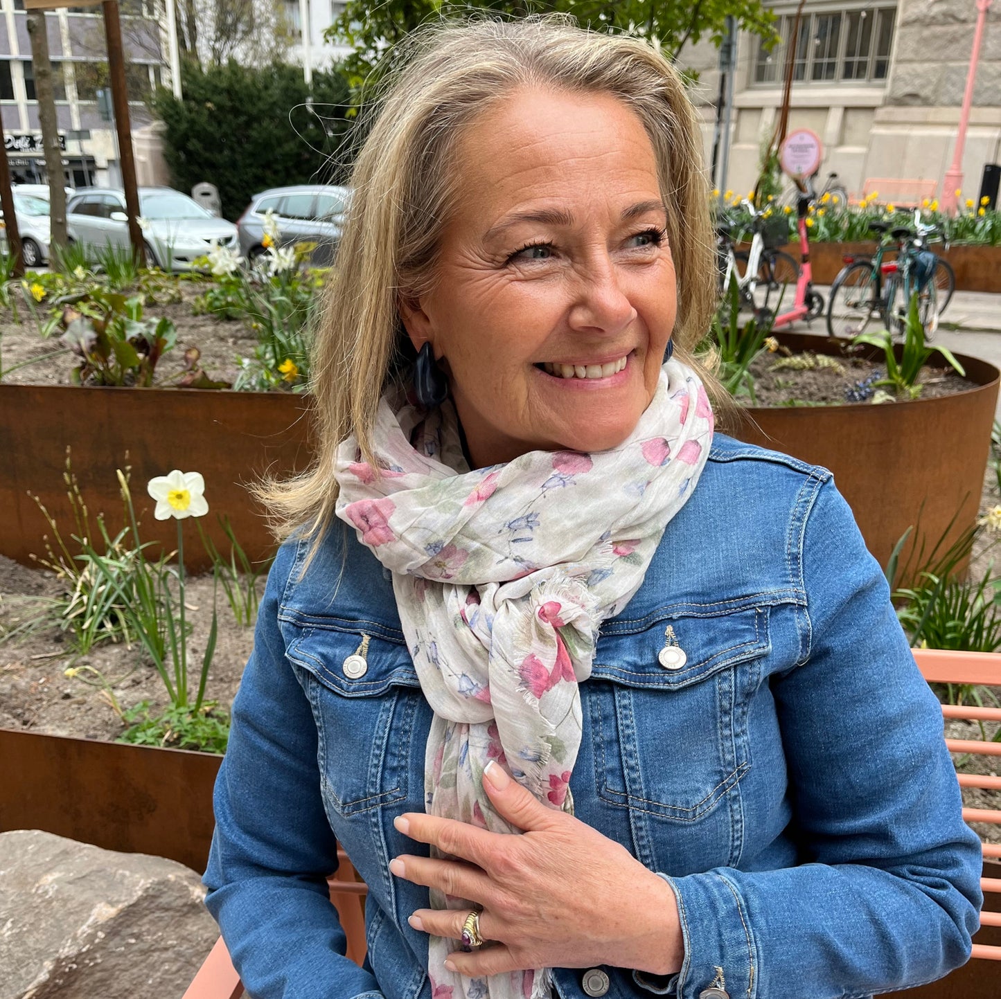 Sally scarf - Blommig