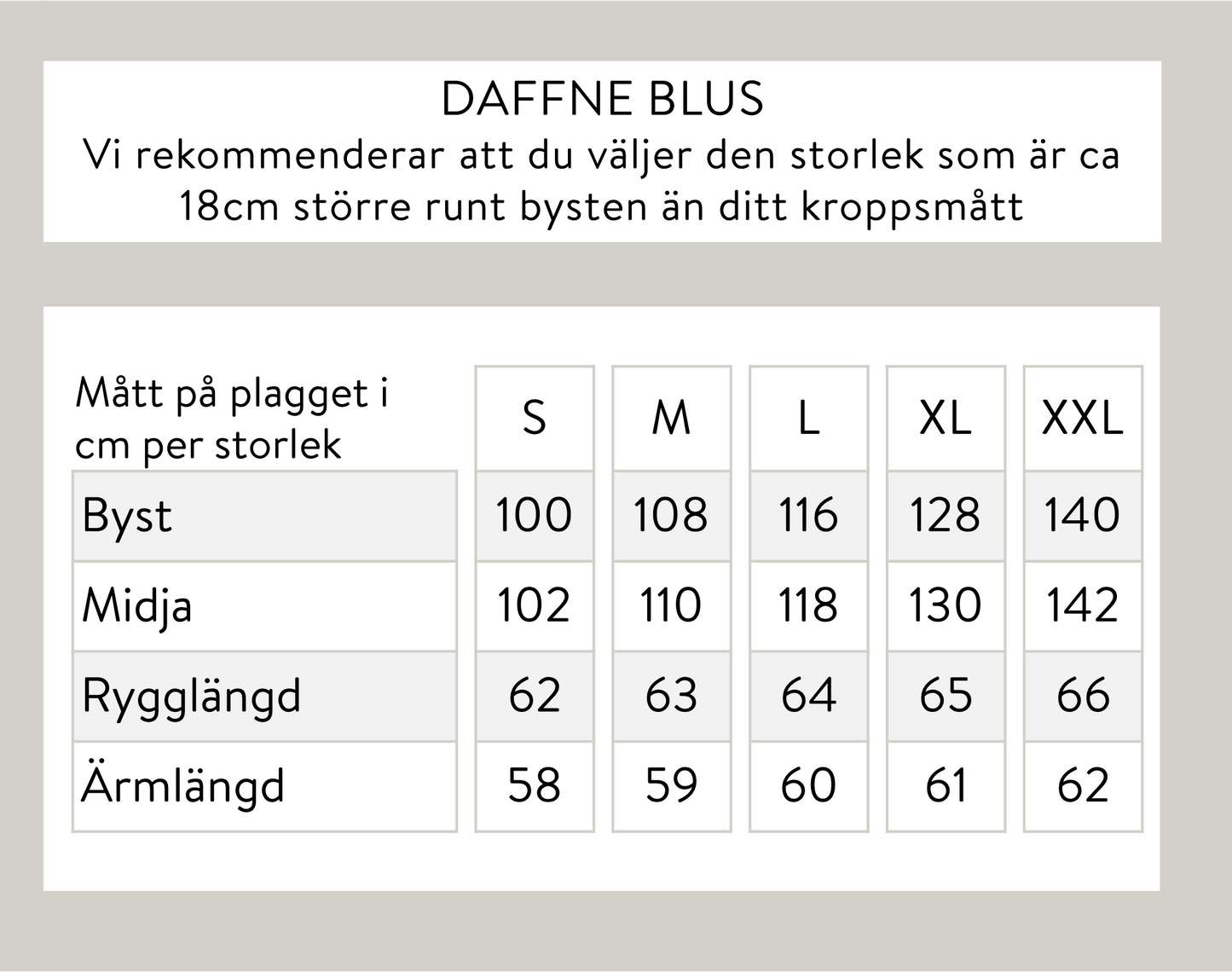 Daffne blus - Svart