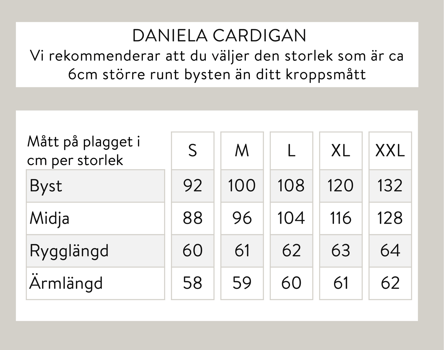 Daniela neuletakki - beige