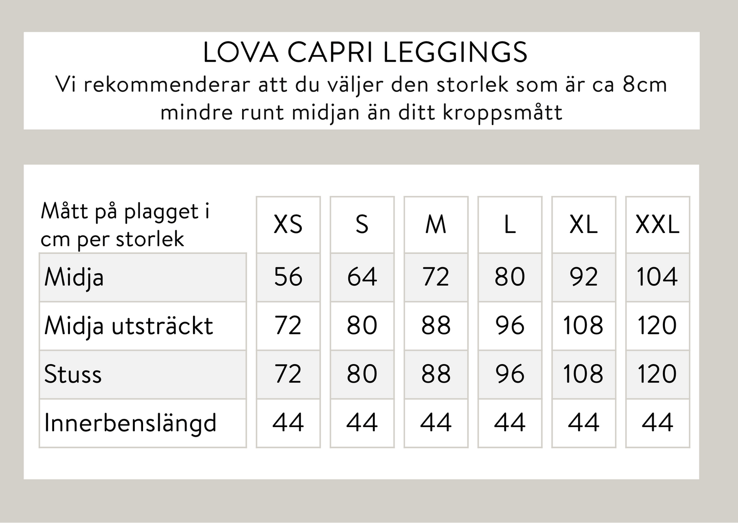 Lova capri leggingsit - valkoinen