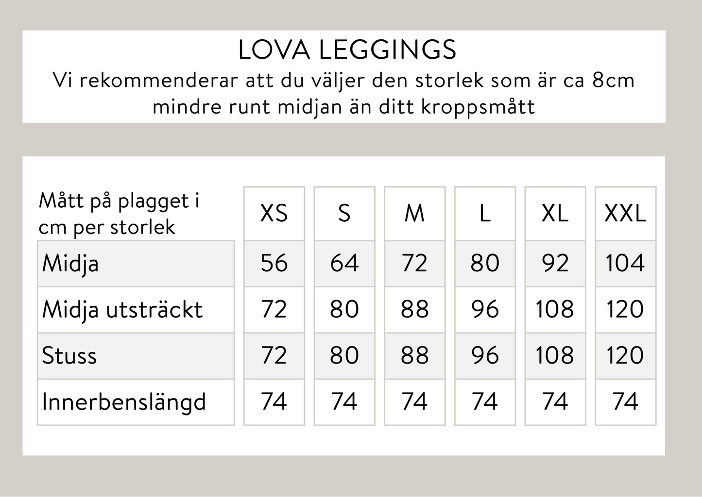 Lova leggings - Svart