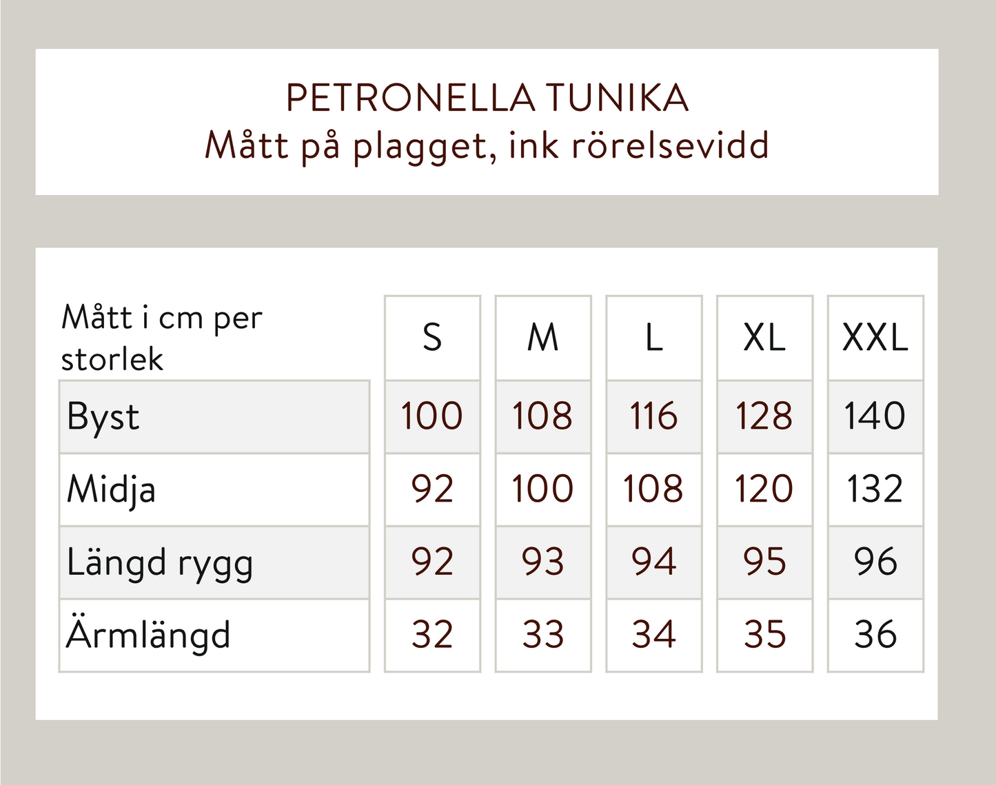 Petronella tunika - Röd
