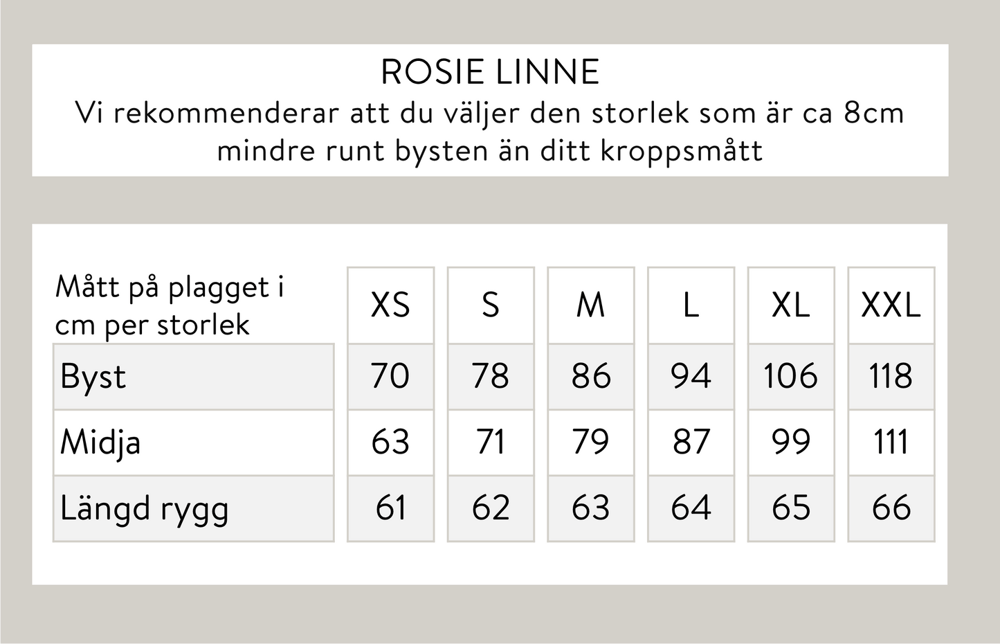 Rosie linne - Offwhite