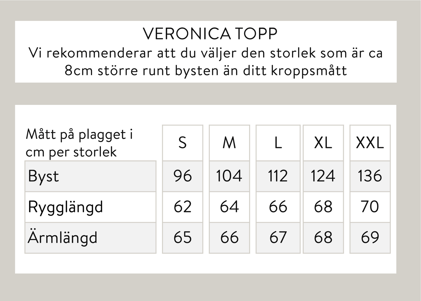 Veronica topp - svart