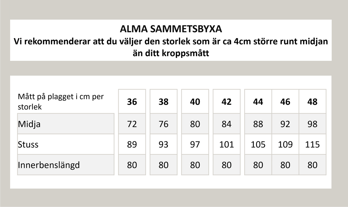 Alma byxa - Mörkblå sammet