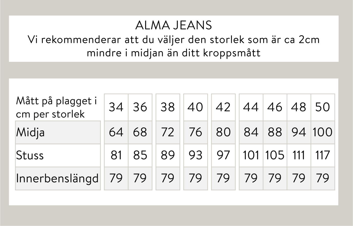 Alma denim - black