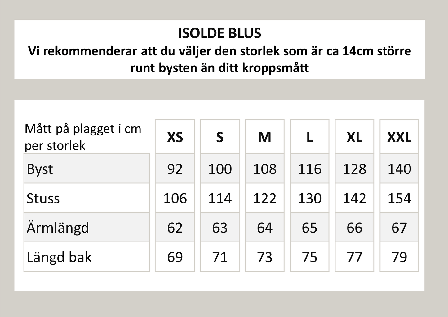 Isolde blus - Champagne