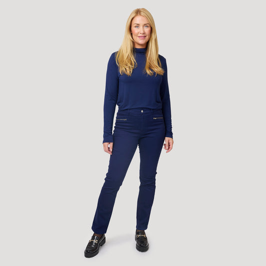 Alice zip byxa - blå