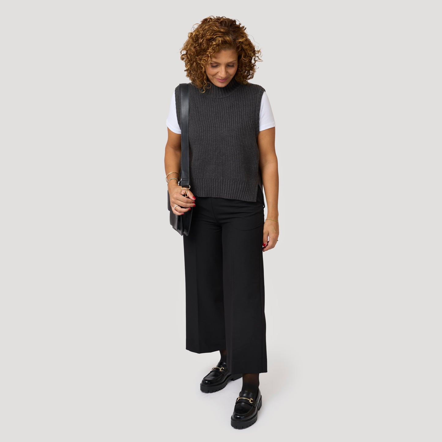 Callie culotte housut - mustat