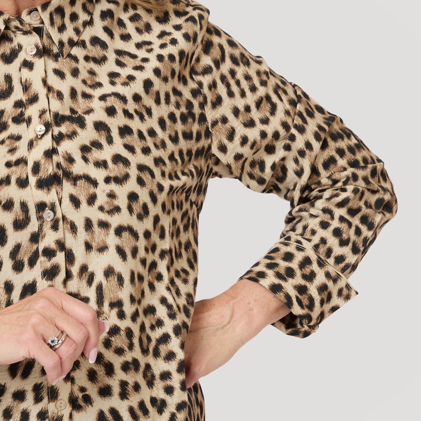 Elise skjorta - Leopard