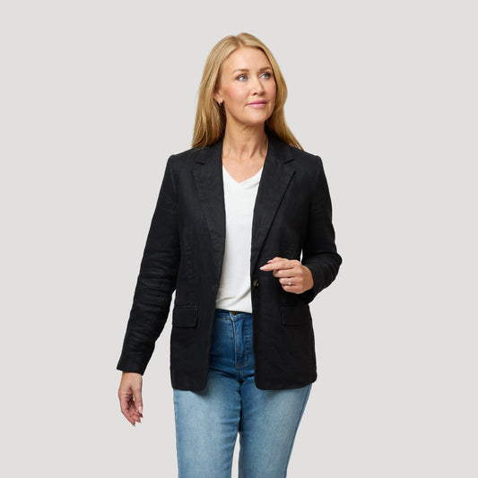 Emily linnekavaj - Svart
