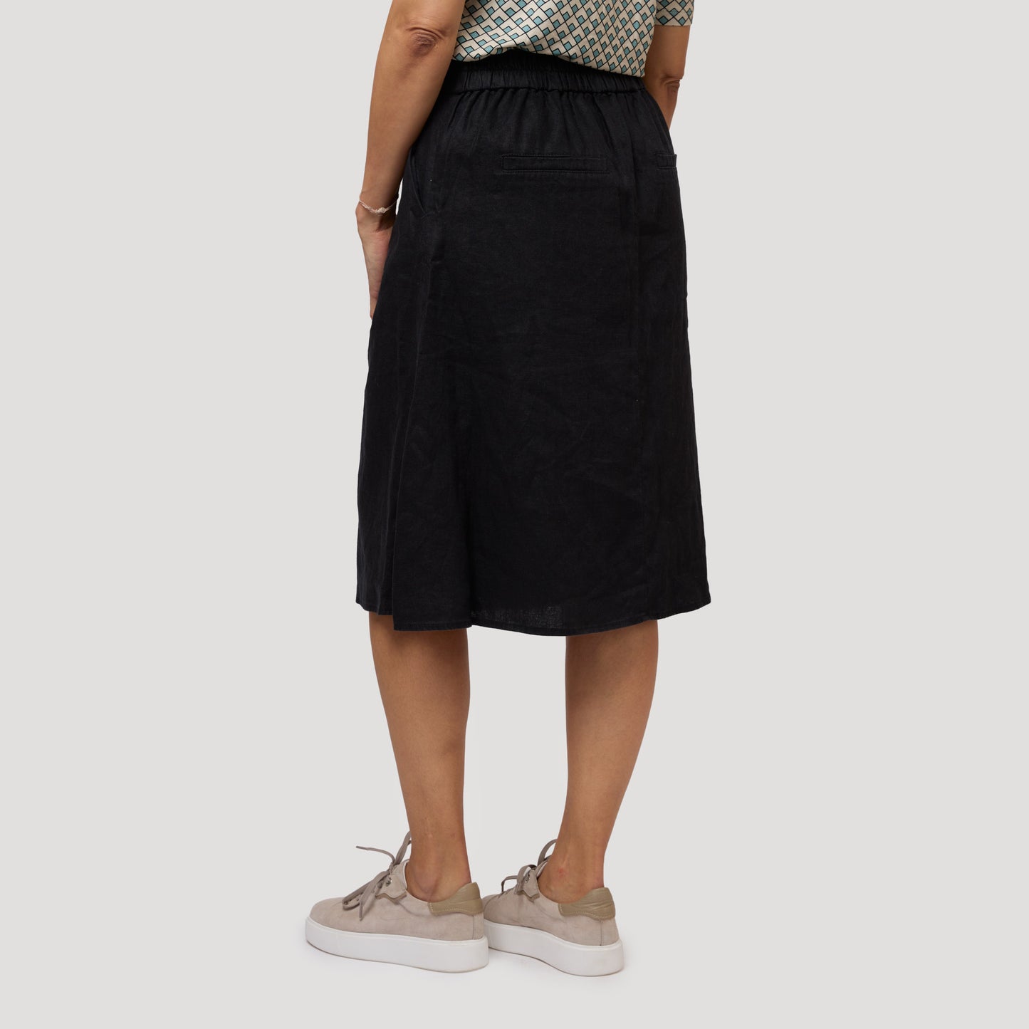 Emily linnekjol - Svart