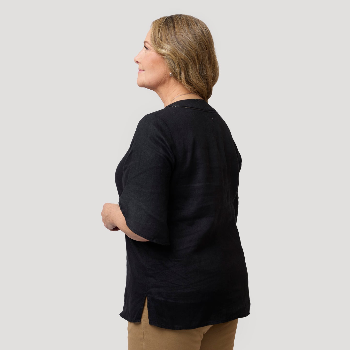 Emma linne blus - Svart