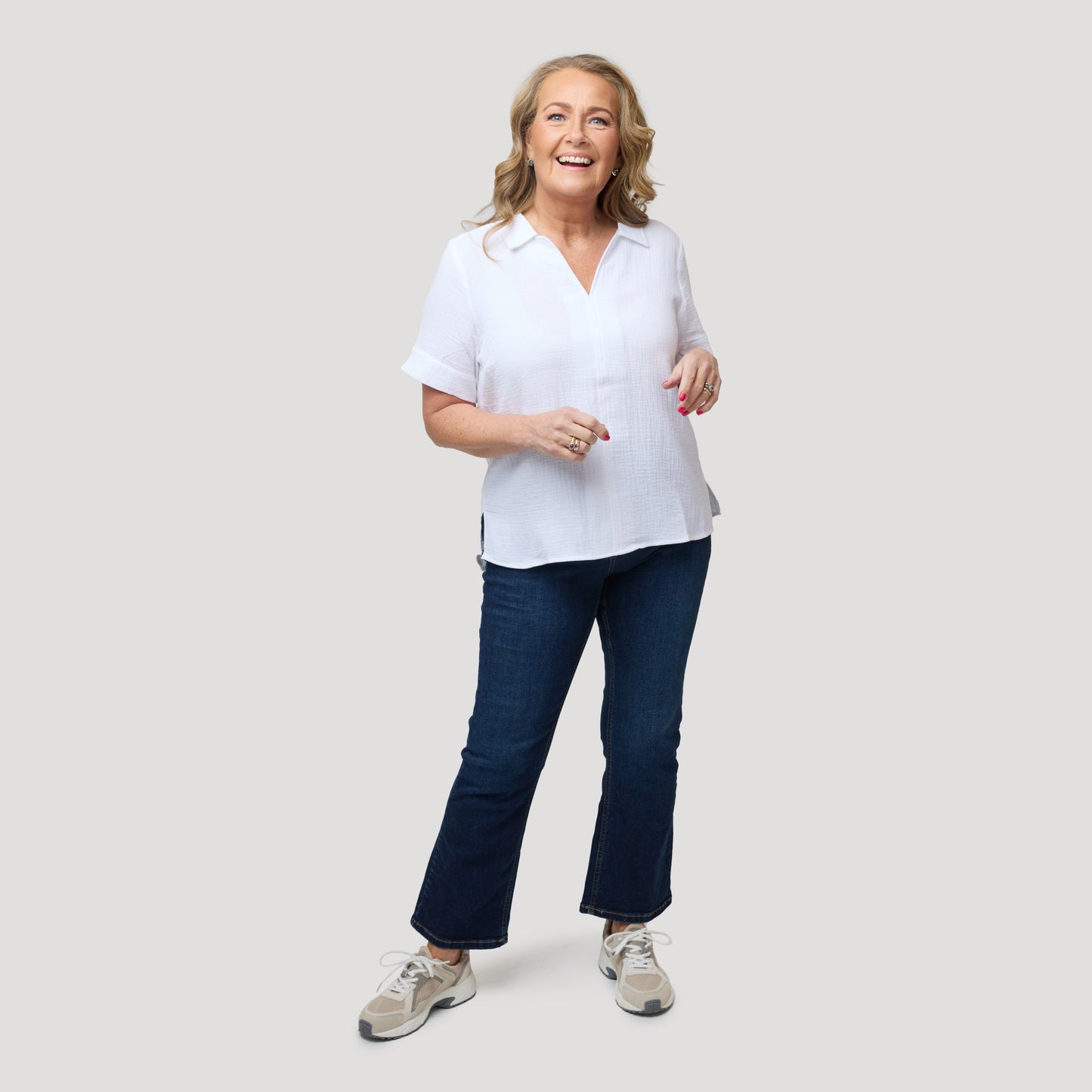 Engla blus - Vit
