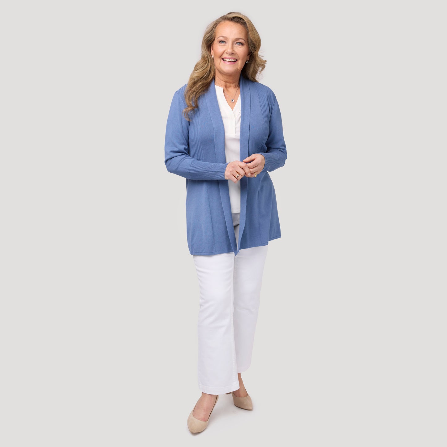 Evelyn neuletakki - sininen