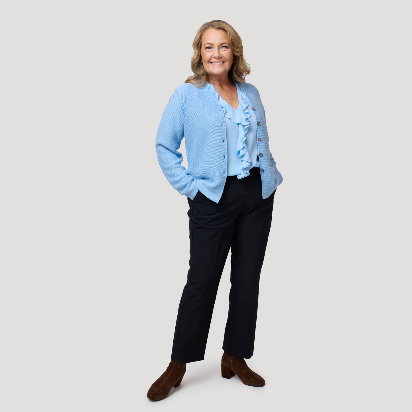 Francine neuletakki - sininen