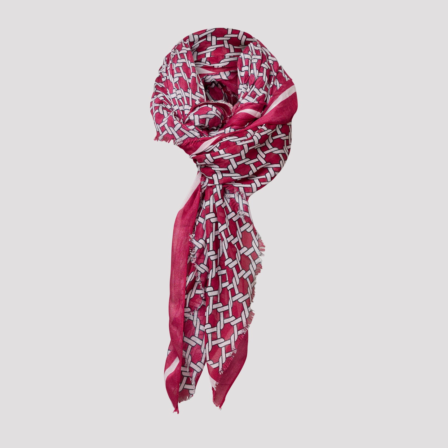 Sally scarf - Hallonröd