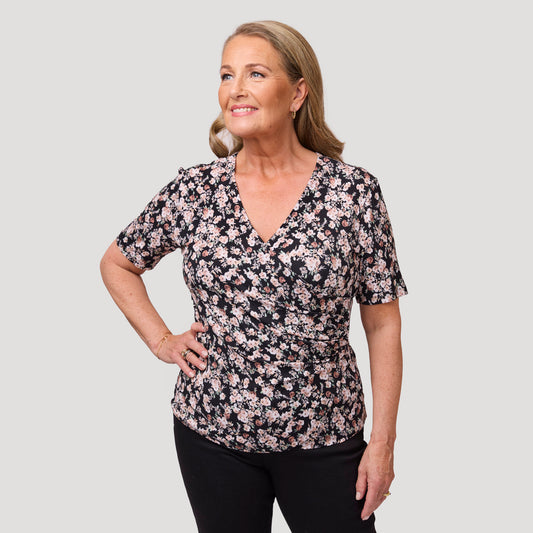 Sanna topp - Blommig