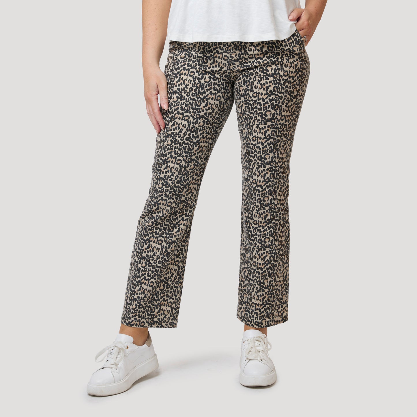 Shiela rak byxa - Leopard