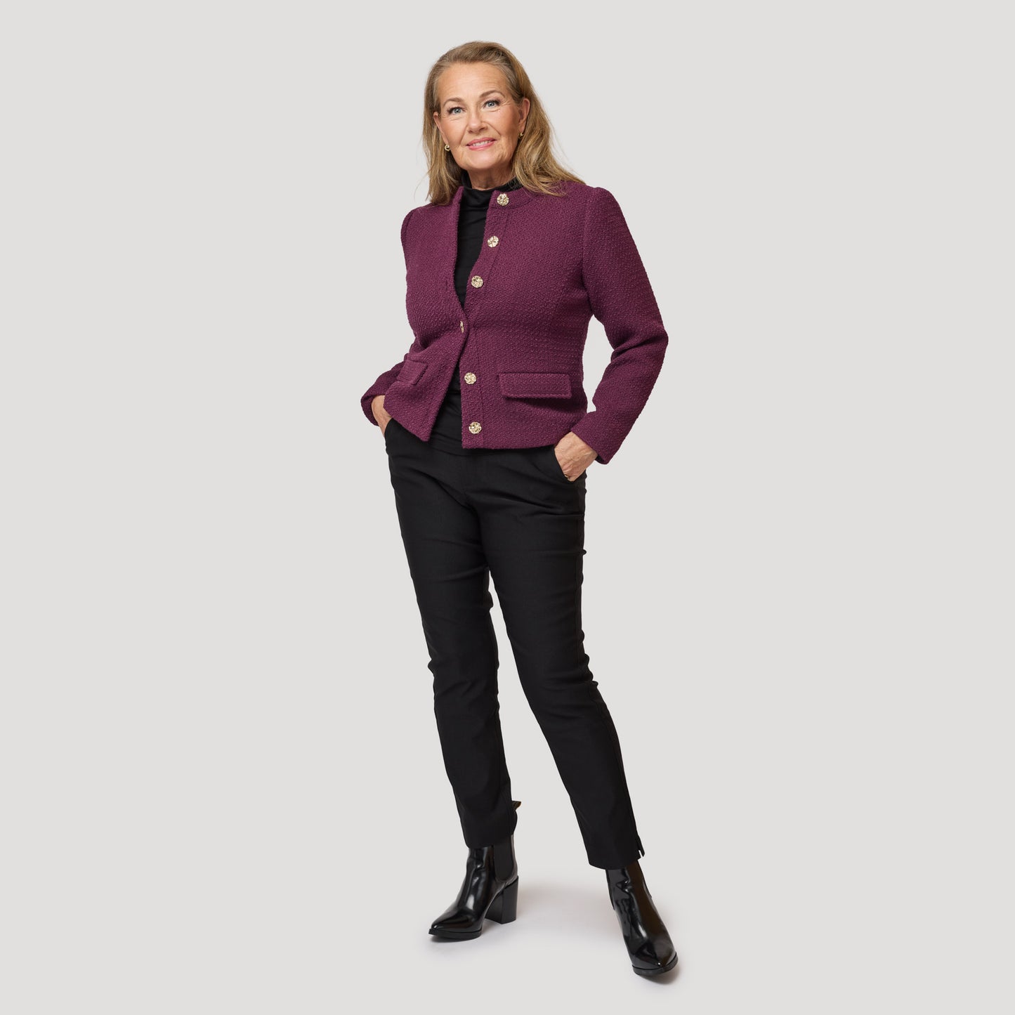 Carmen jacka - Vinröd