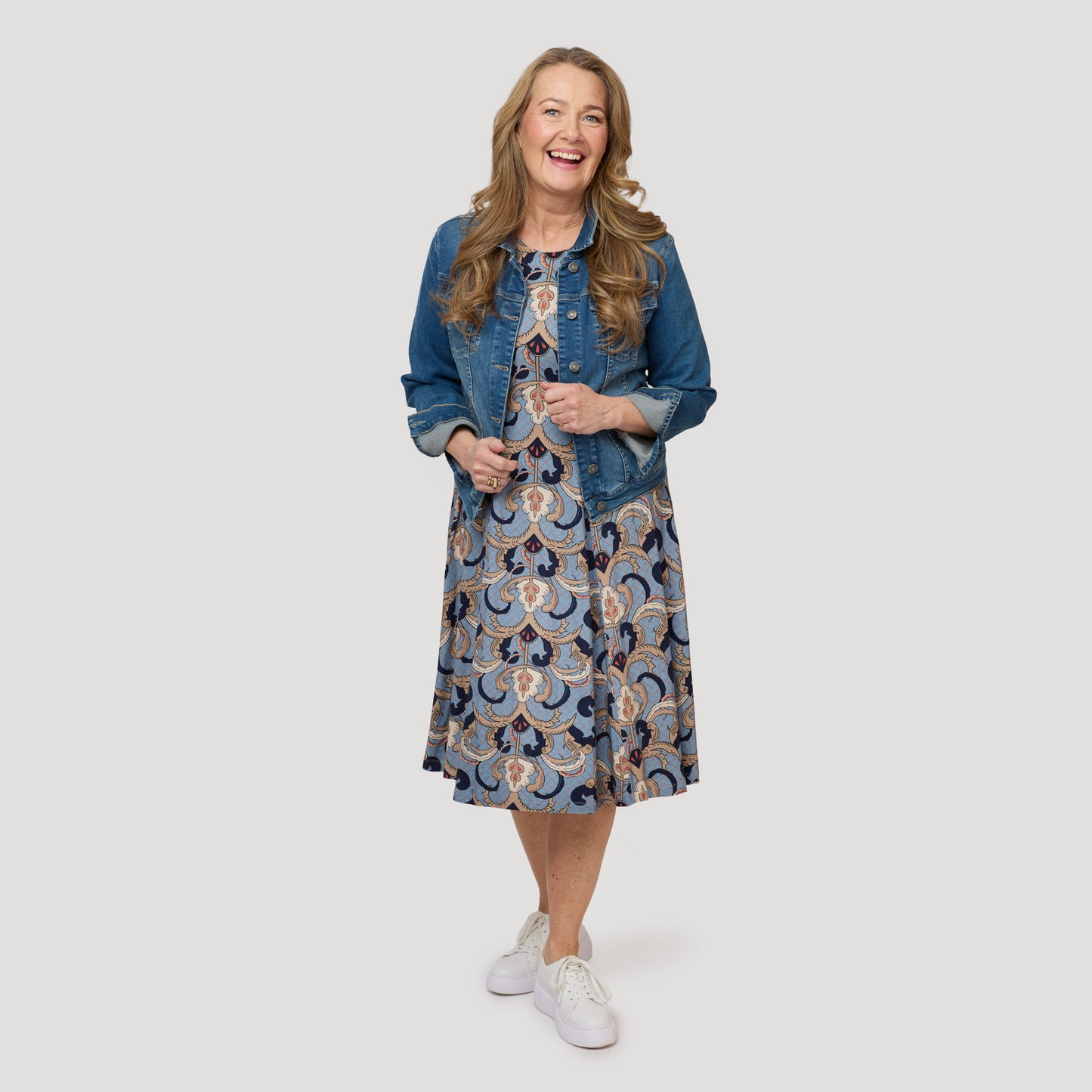 Linda klänning - Flerfärgad