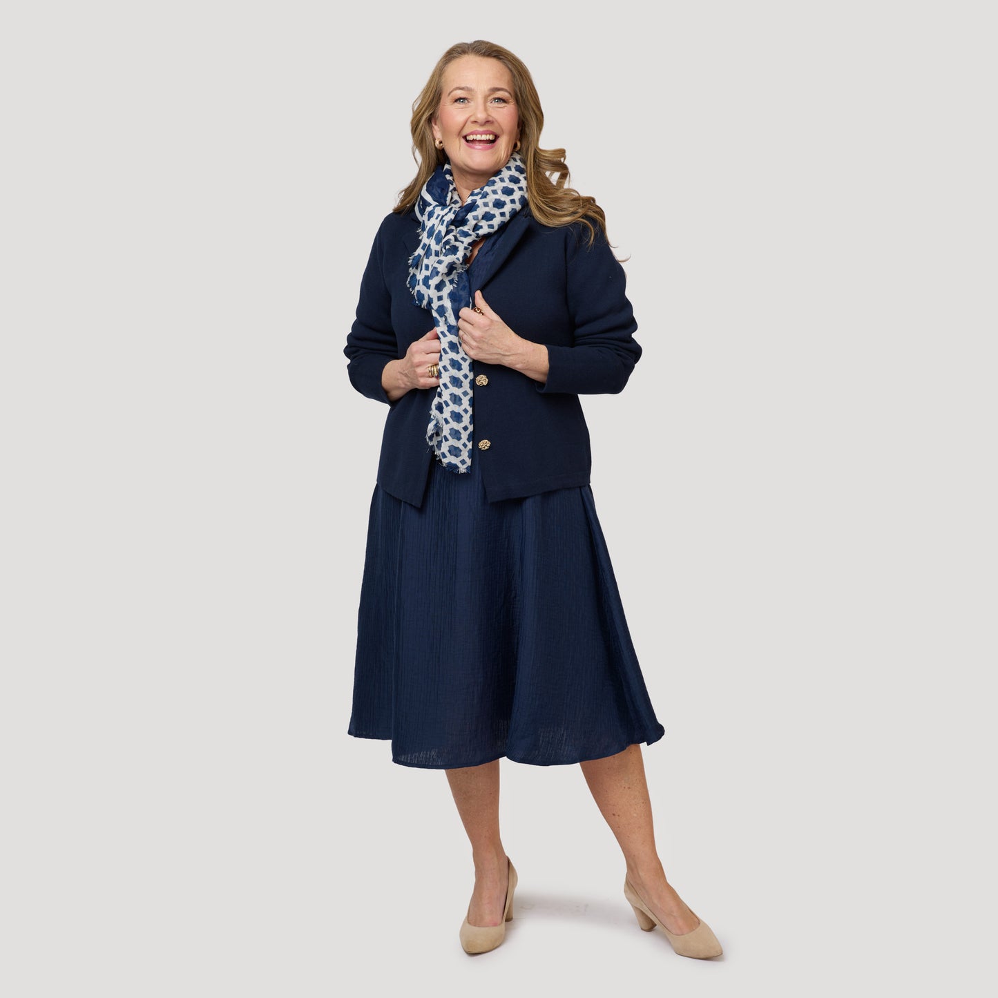 Dora klänning - Mörkblå