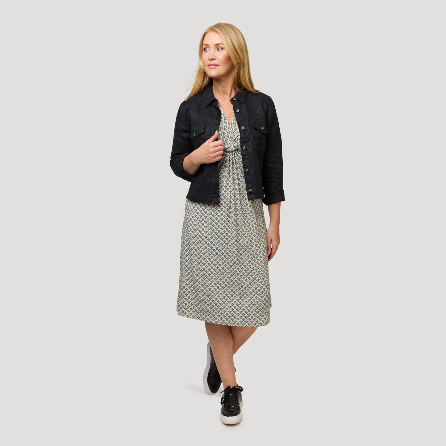 Emily linnejacka - Svart