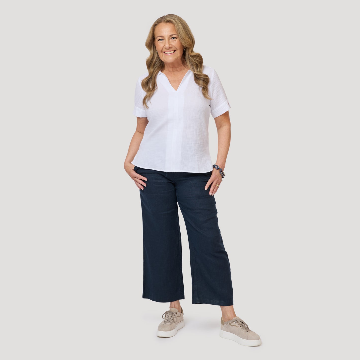 Engla blus - Vit