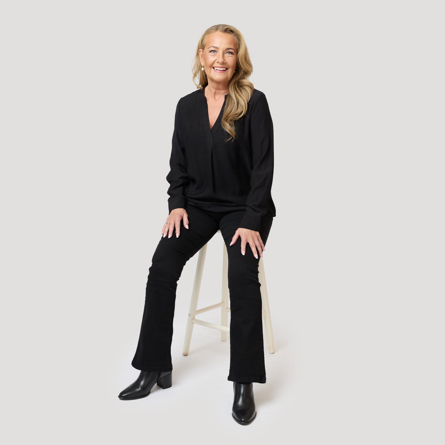 Alma denim - black