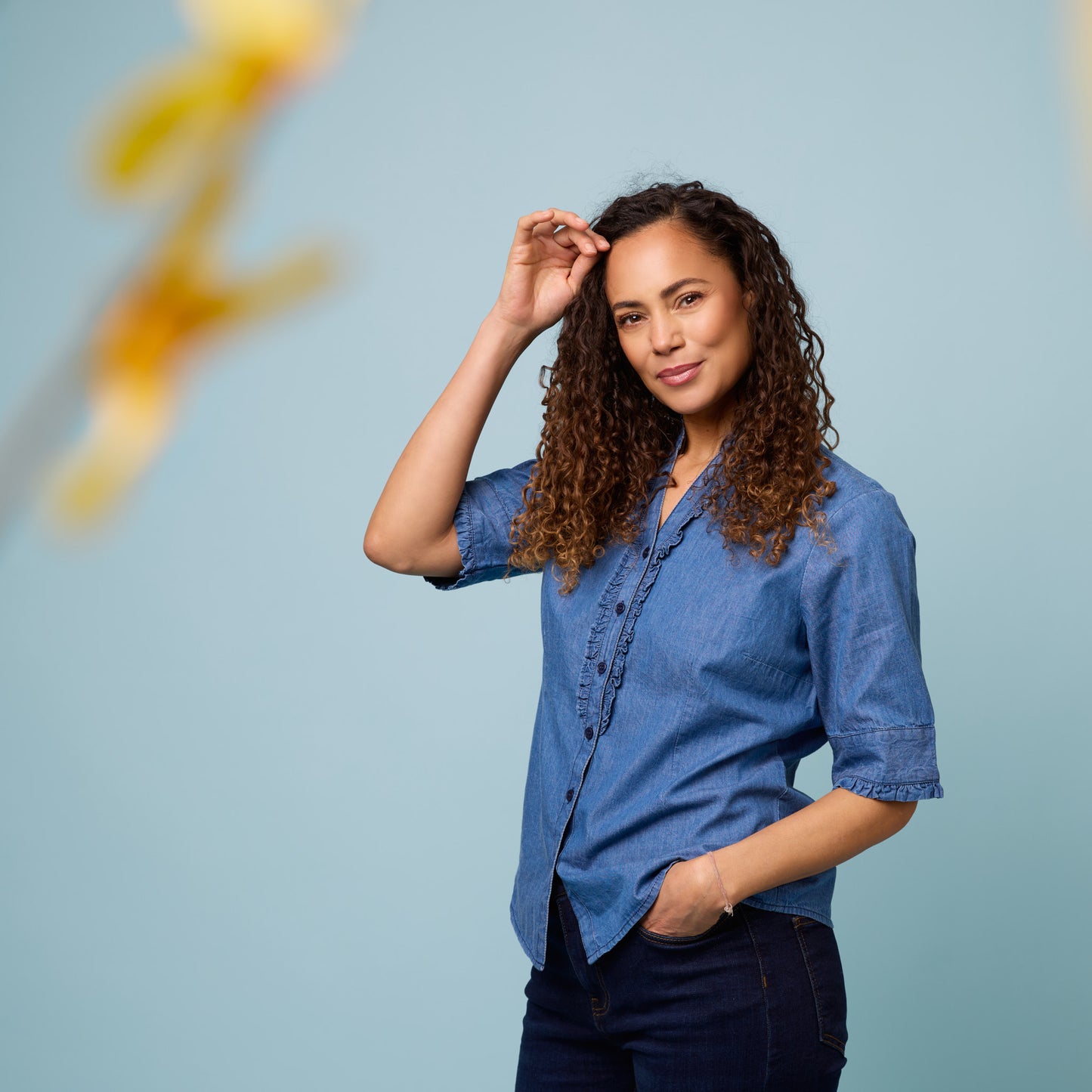 Dina blus - Denim