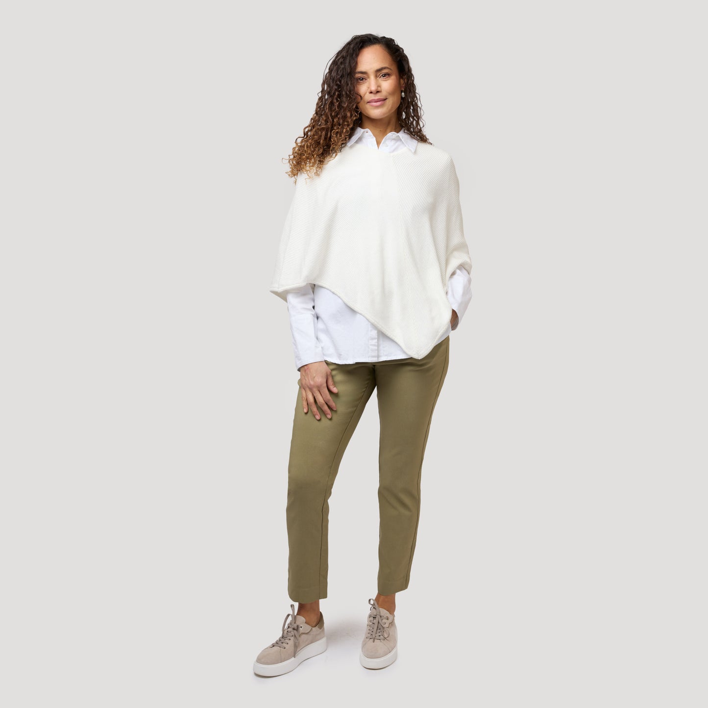 Pia poncho - Offwhite