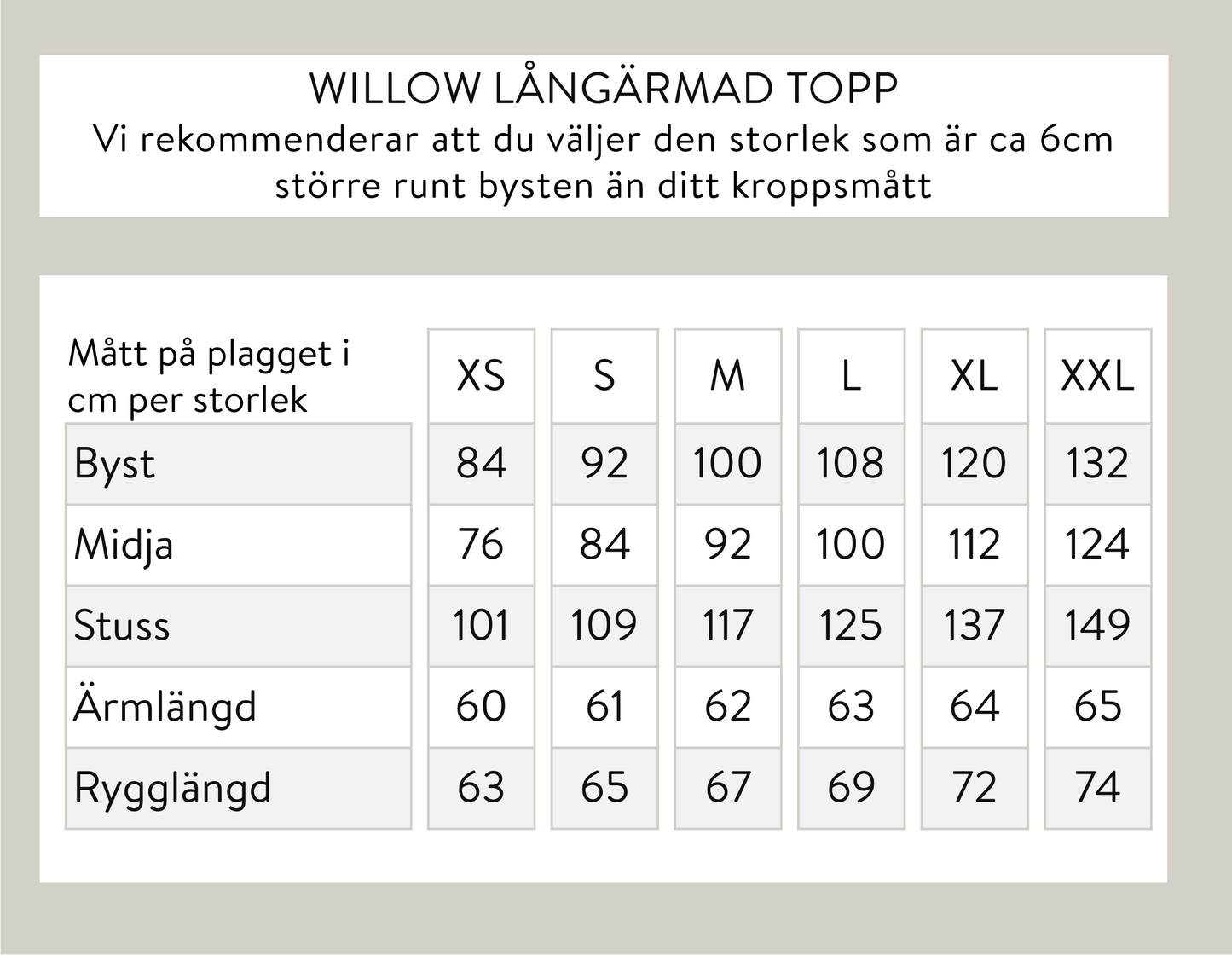 Willow långärmad topp - Svart