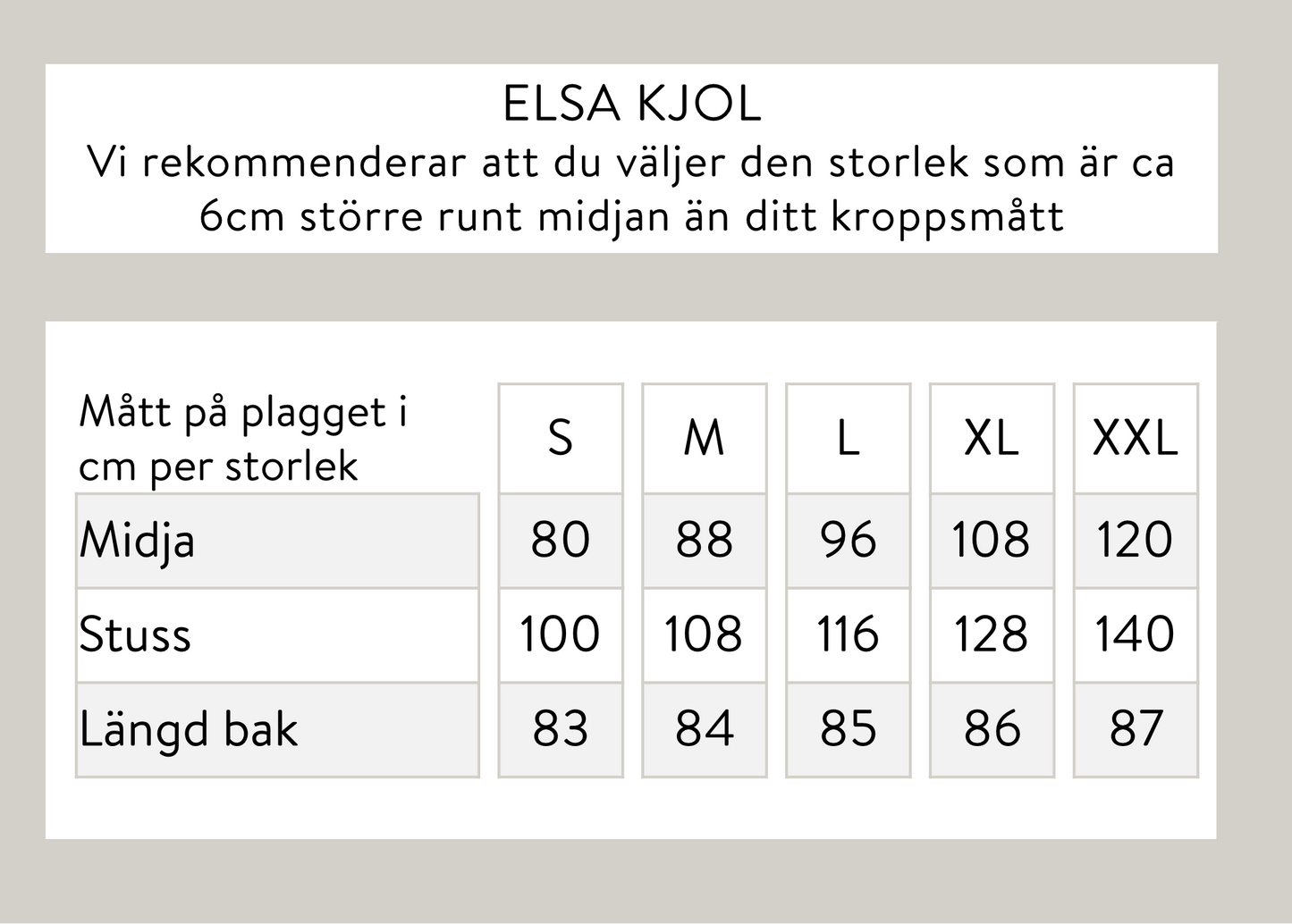Elsa kjol - Svart