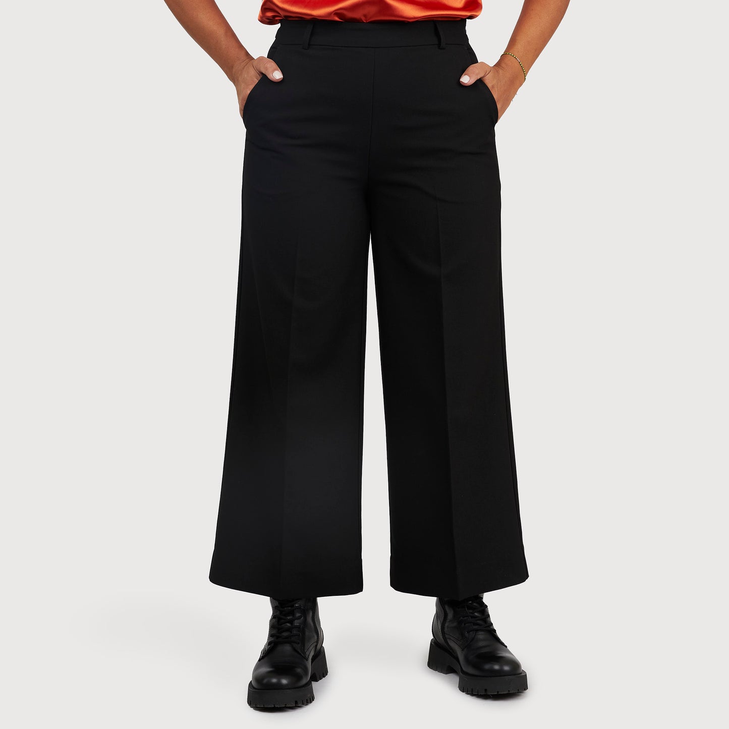Callie culotte housut - mustat