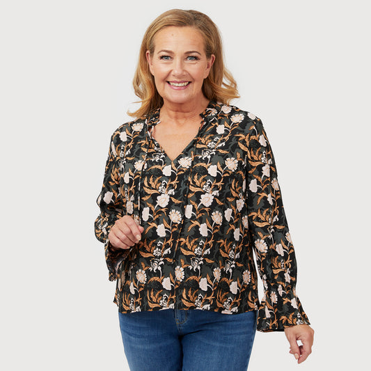 Daffne blus - Svart