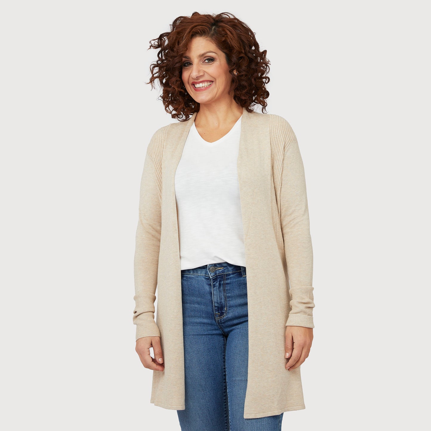 Evelyn neuletakki - beige
