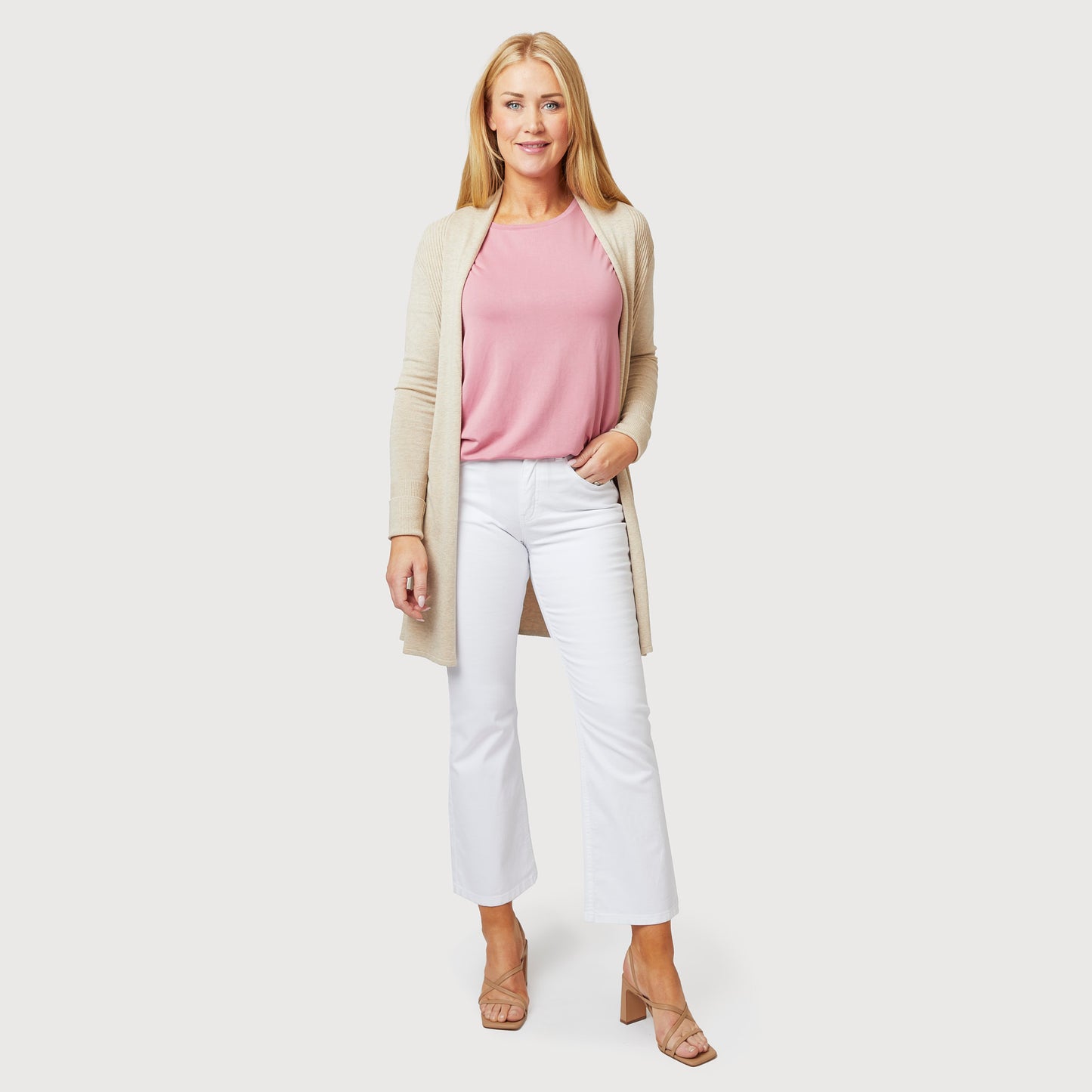 Evelyn neuletakki - beige