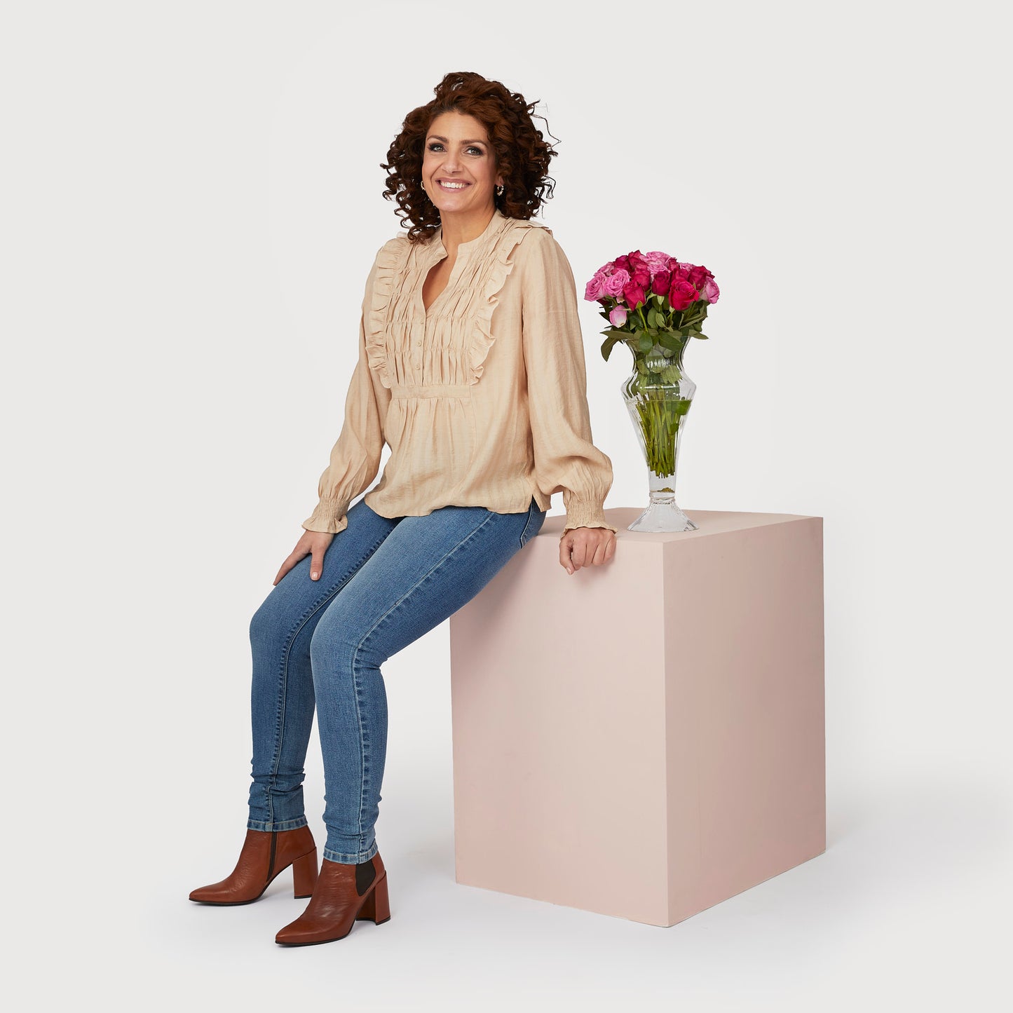 Linnea blus - Beige