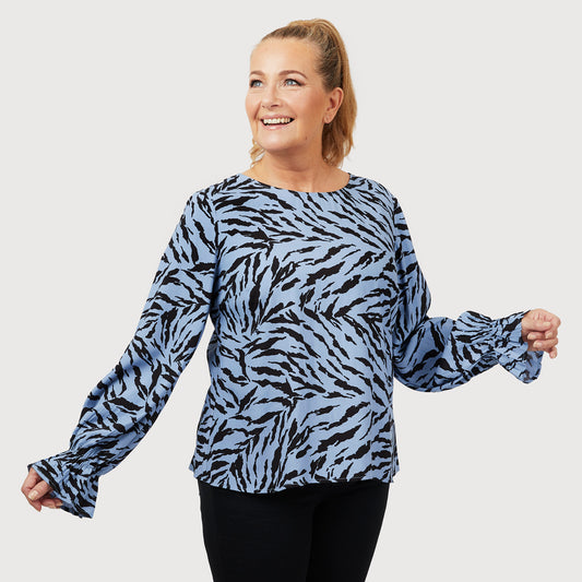 Malin blus - Blå