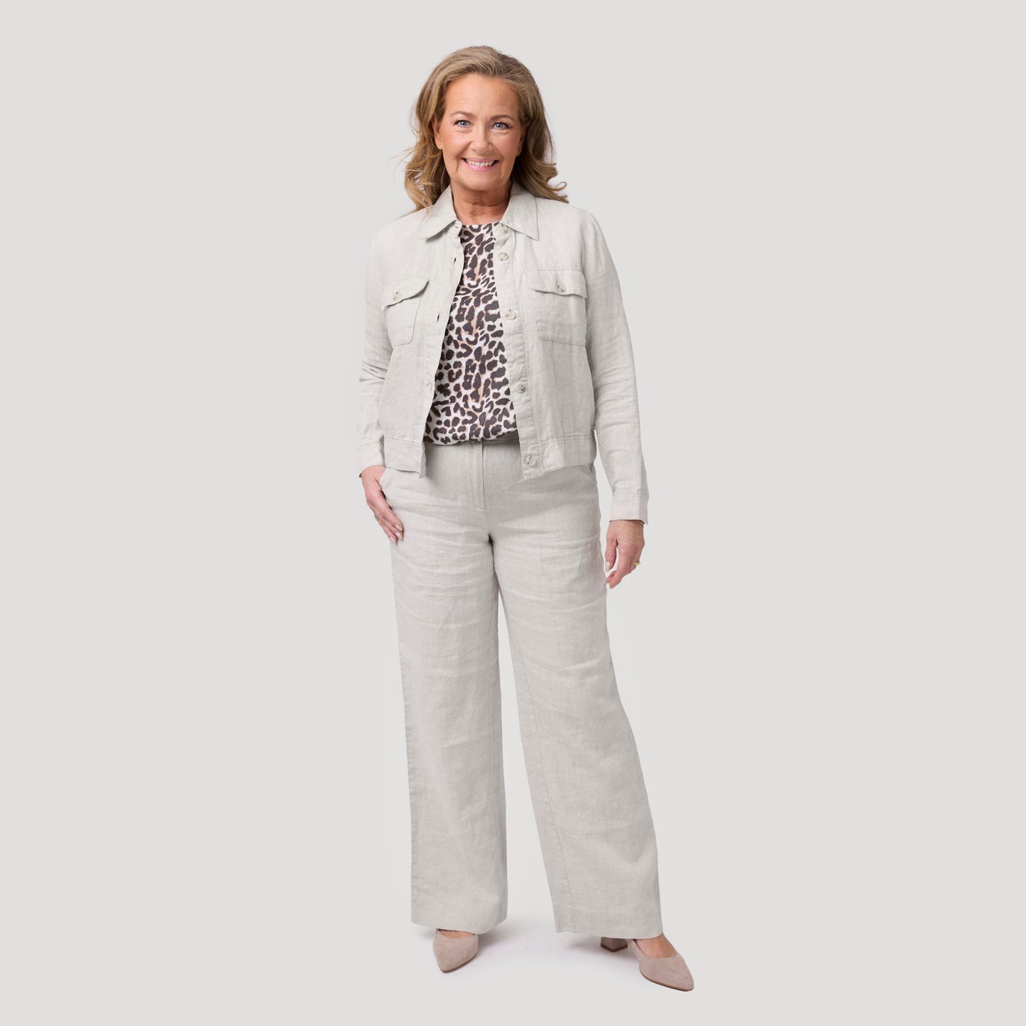 Mimmi blus - Leopardmönstrad