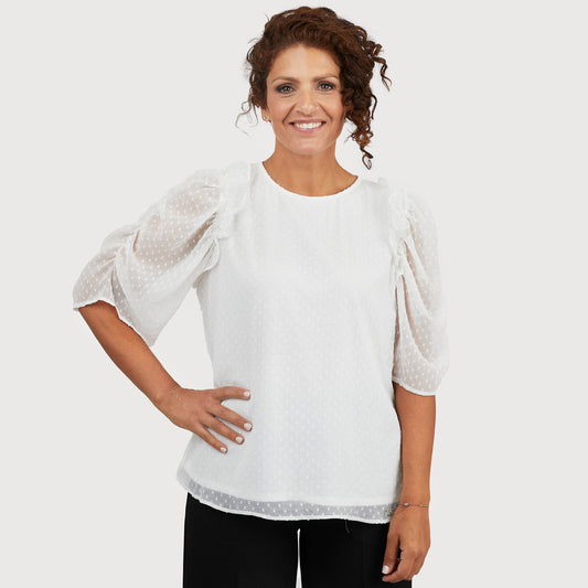 Sohla blus - Offwhite