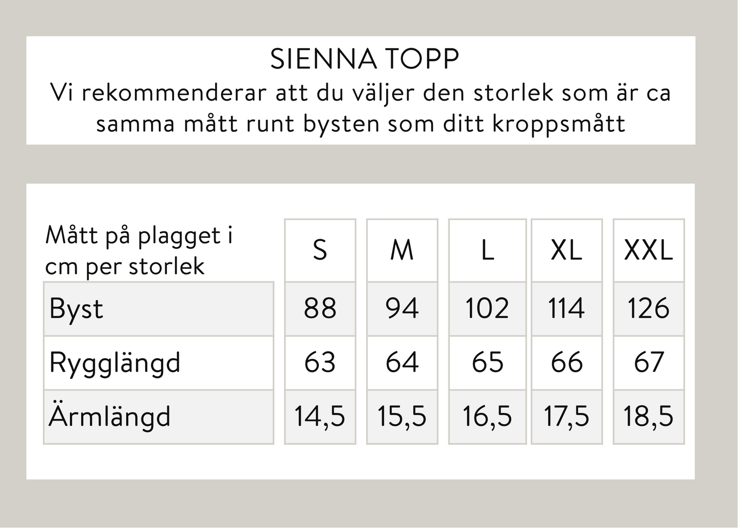 Sienna topp - Brun